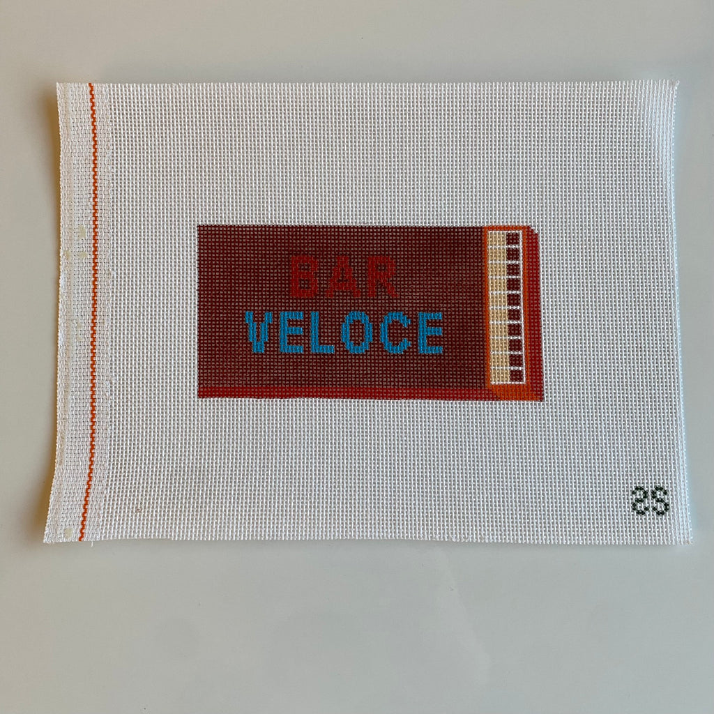 Bar Veloce Matchbook Canvas - KC Needlepoint