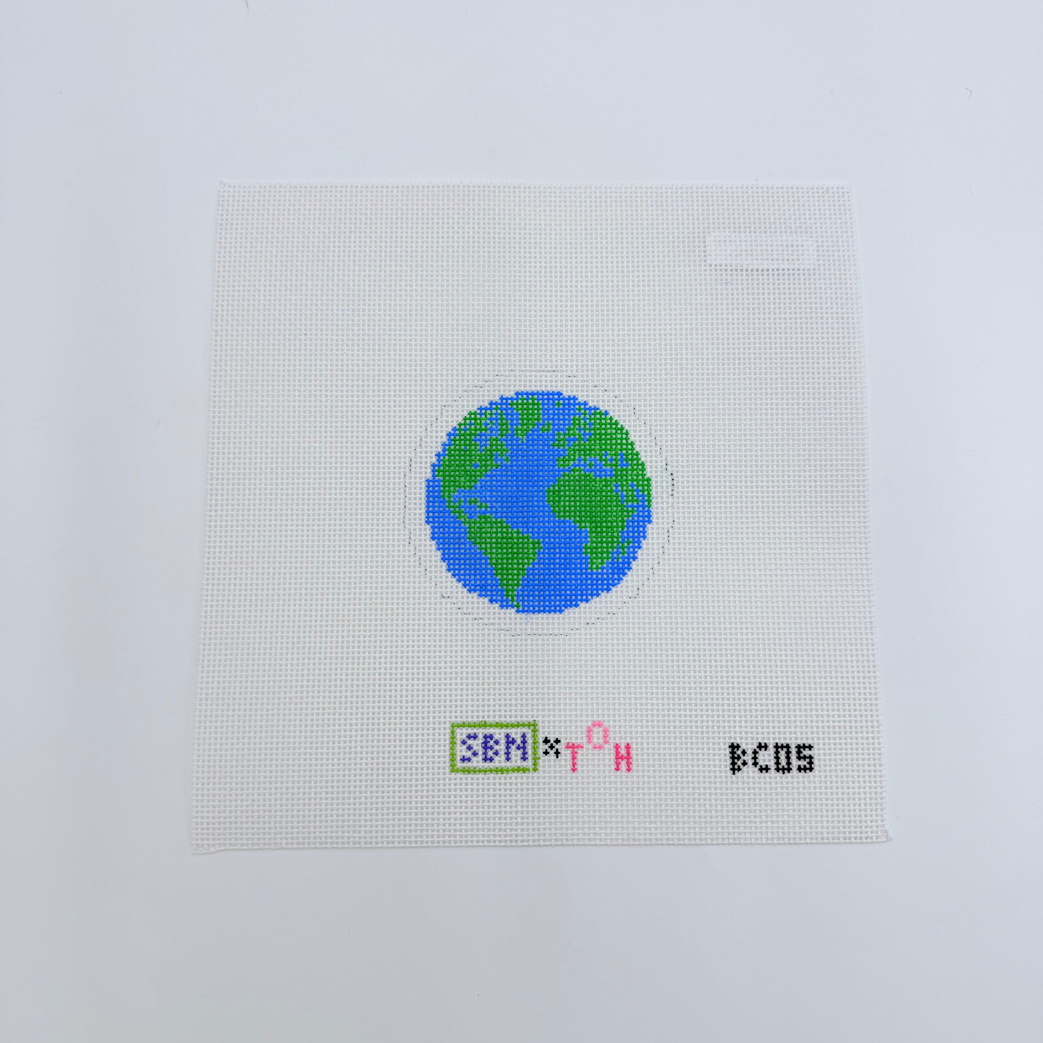 World Mini Canvas - KC Needlepoint