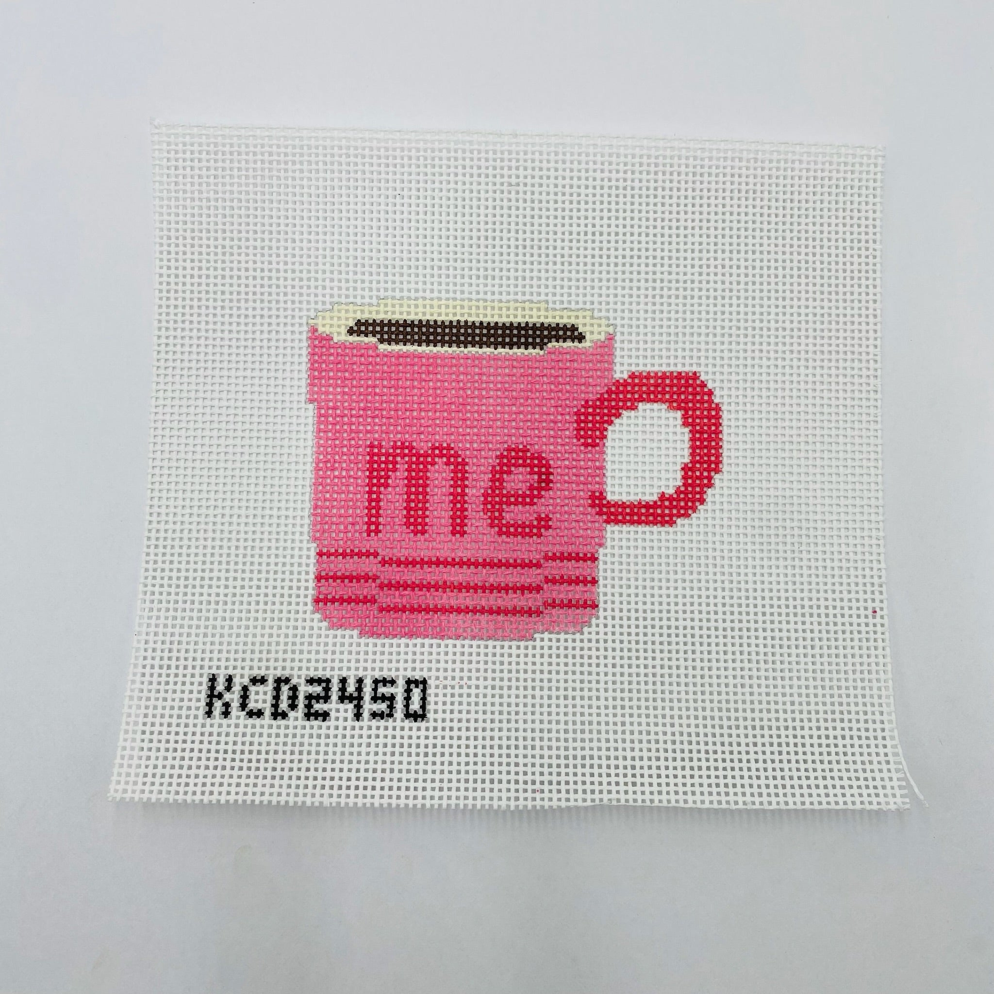 Me Espresso Round Canvas - KC Needlepoint