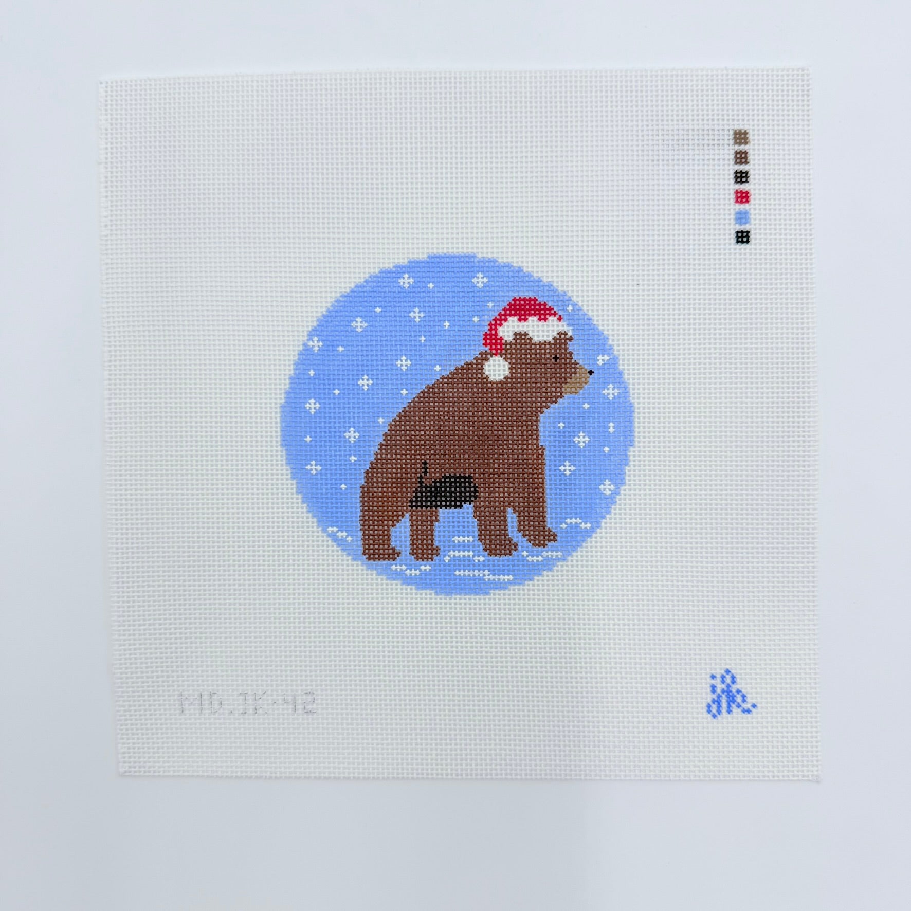 Beary Christmas Canvas - KC Needlepoint