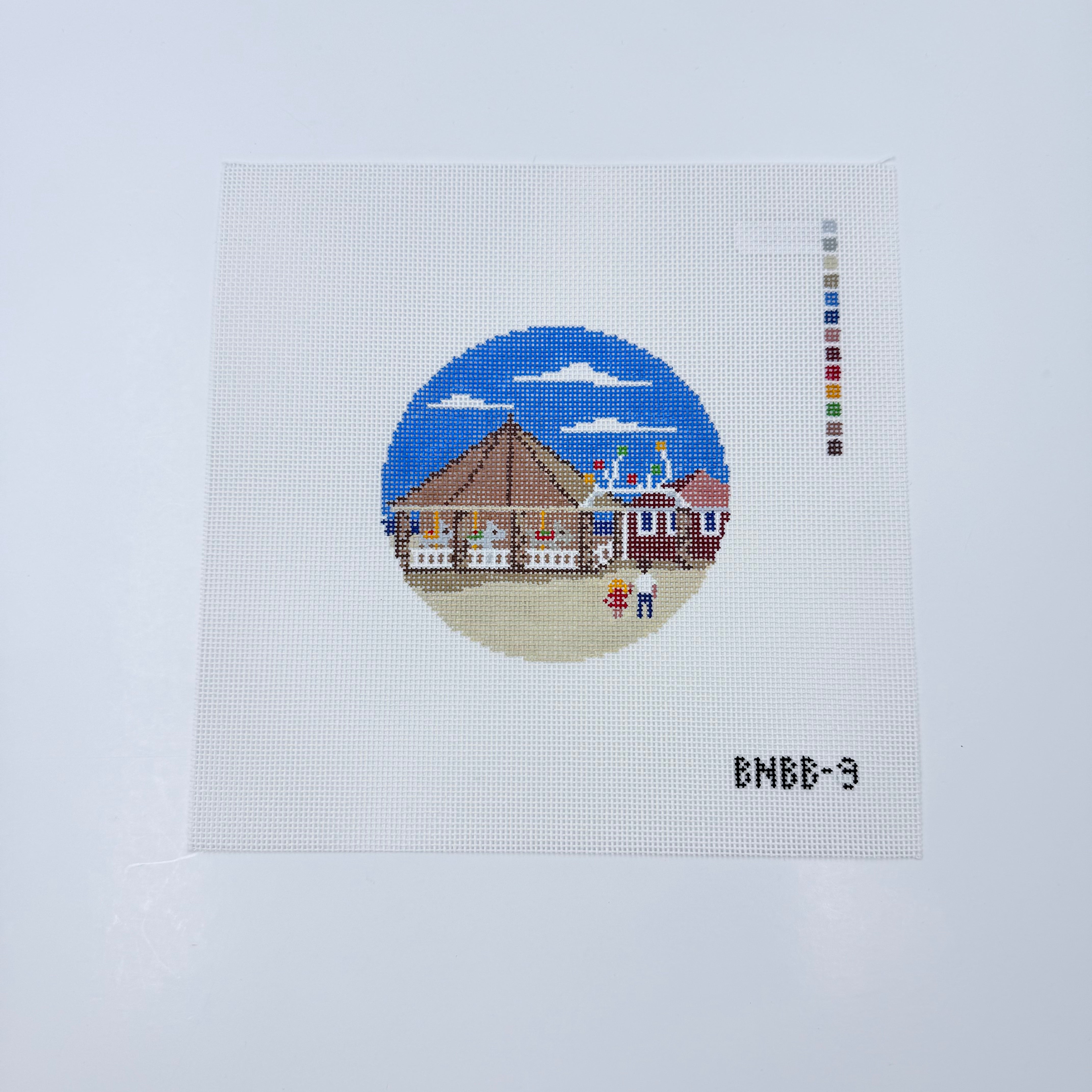 Watch Hill Carousel Canvas - KC Needlepoint