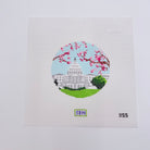 Capitol with Cherry Blossoms Canvas - KC Needlepoint