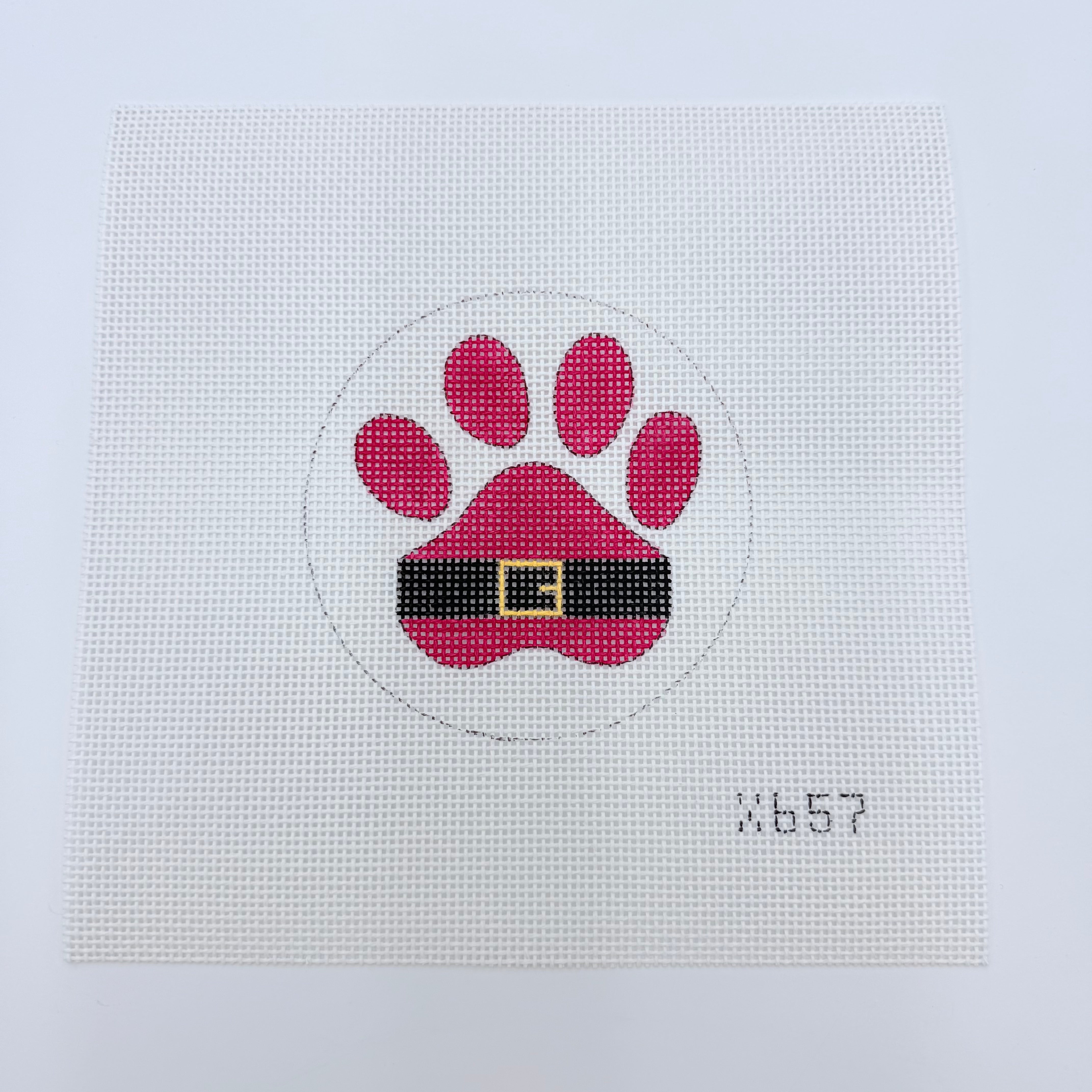 Santa Paw Canvas - KC Needlepoint