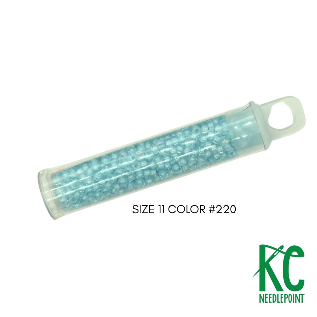 Size 11 Seed Beads 220 Iceberg - KC Needlepoint