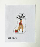 Reindeer Butt Ornament Canvas - KC Needlepoint