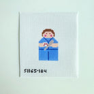 Baseball Angel - Blue Needlepoint Canvas - KC Needlepoint