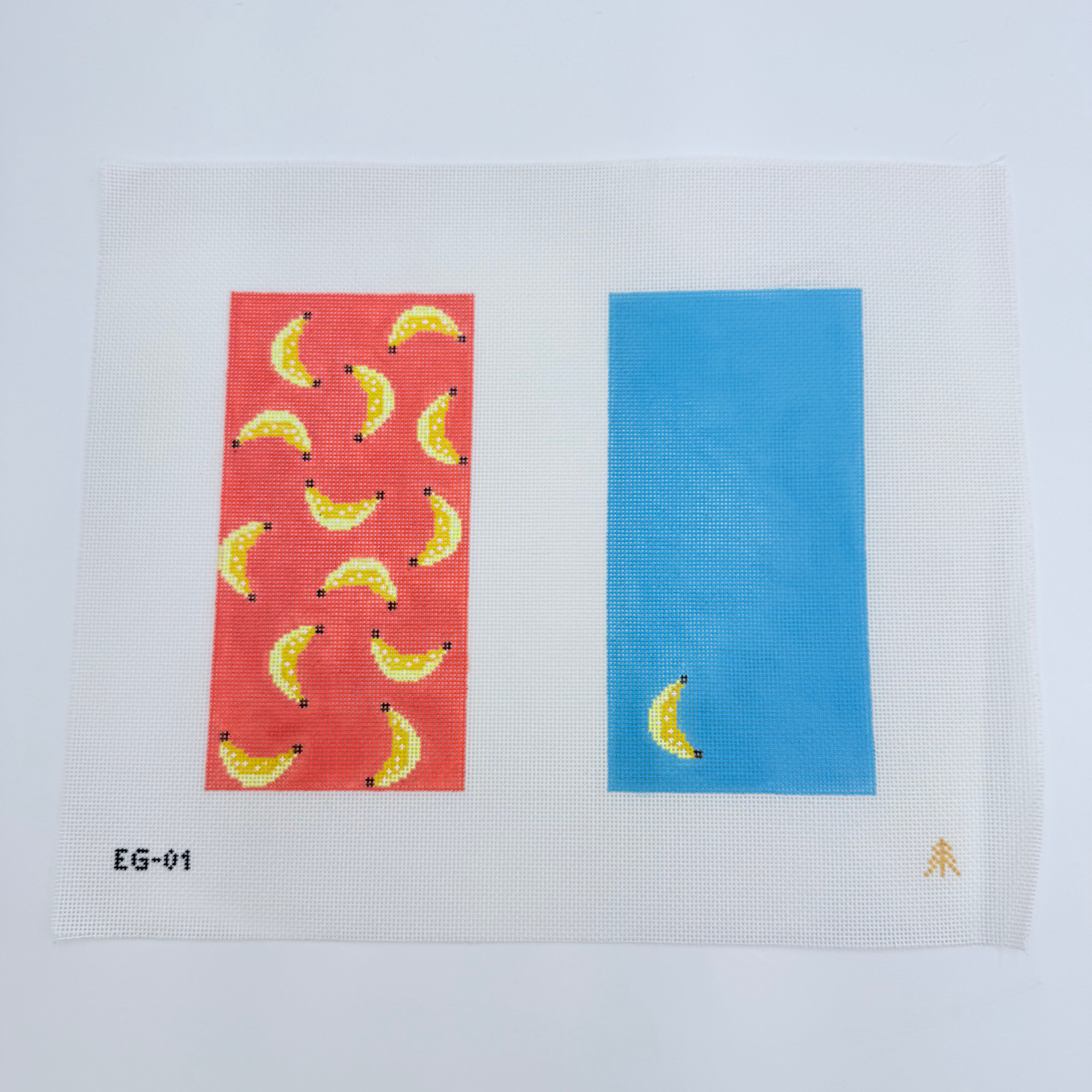 Bananas Eyeglass Case Canvas - KC Needlepoint