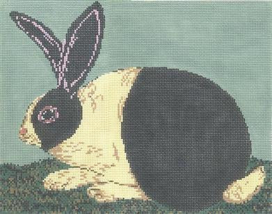Cozy Bunny Needlepoint Canvas - KC Needlepoint