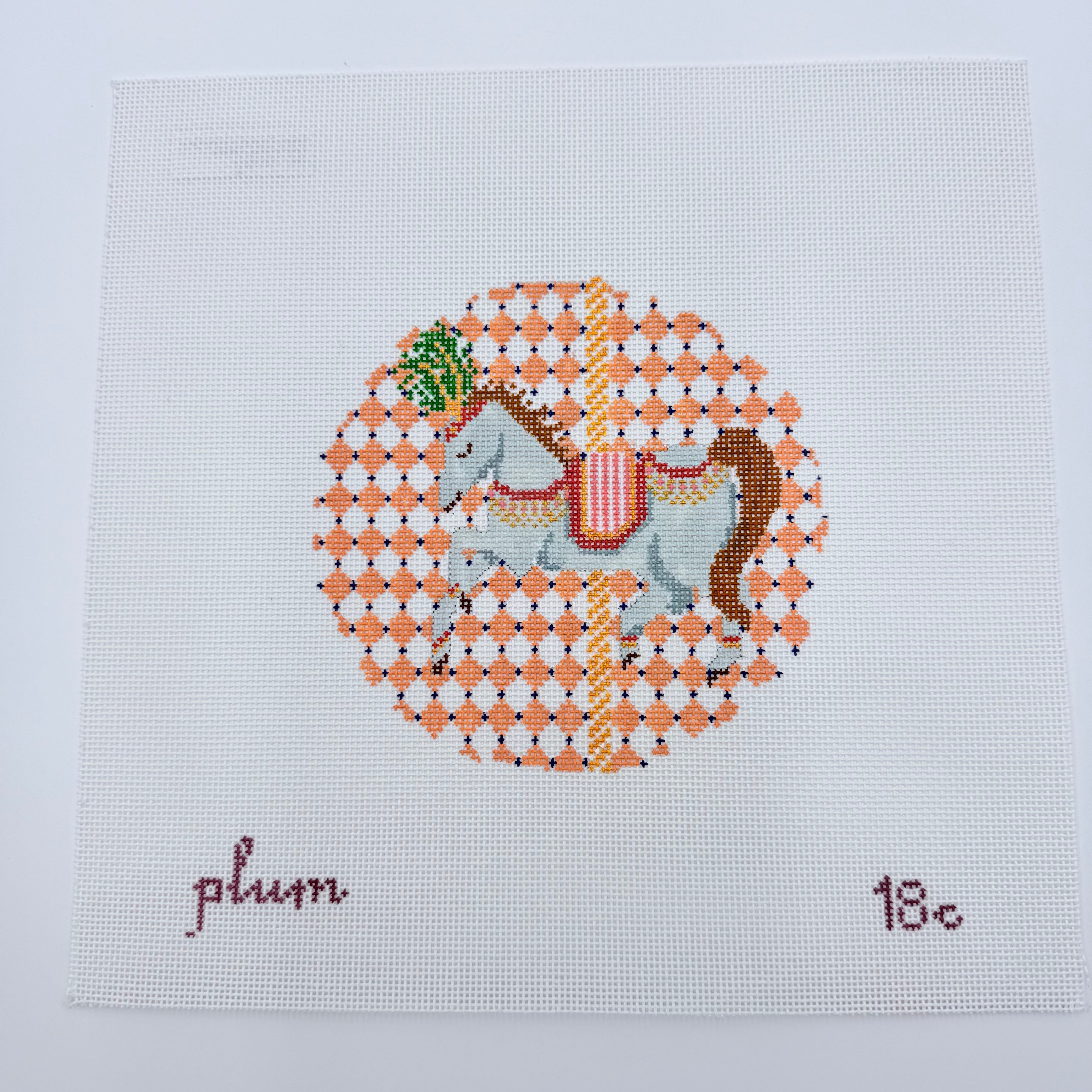 Carousel Needlepoint Carousel Round Canvas – KC Needlepoint