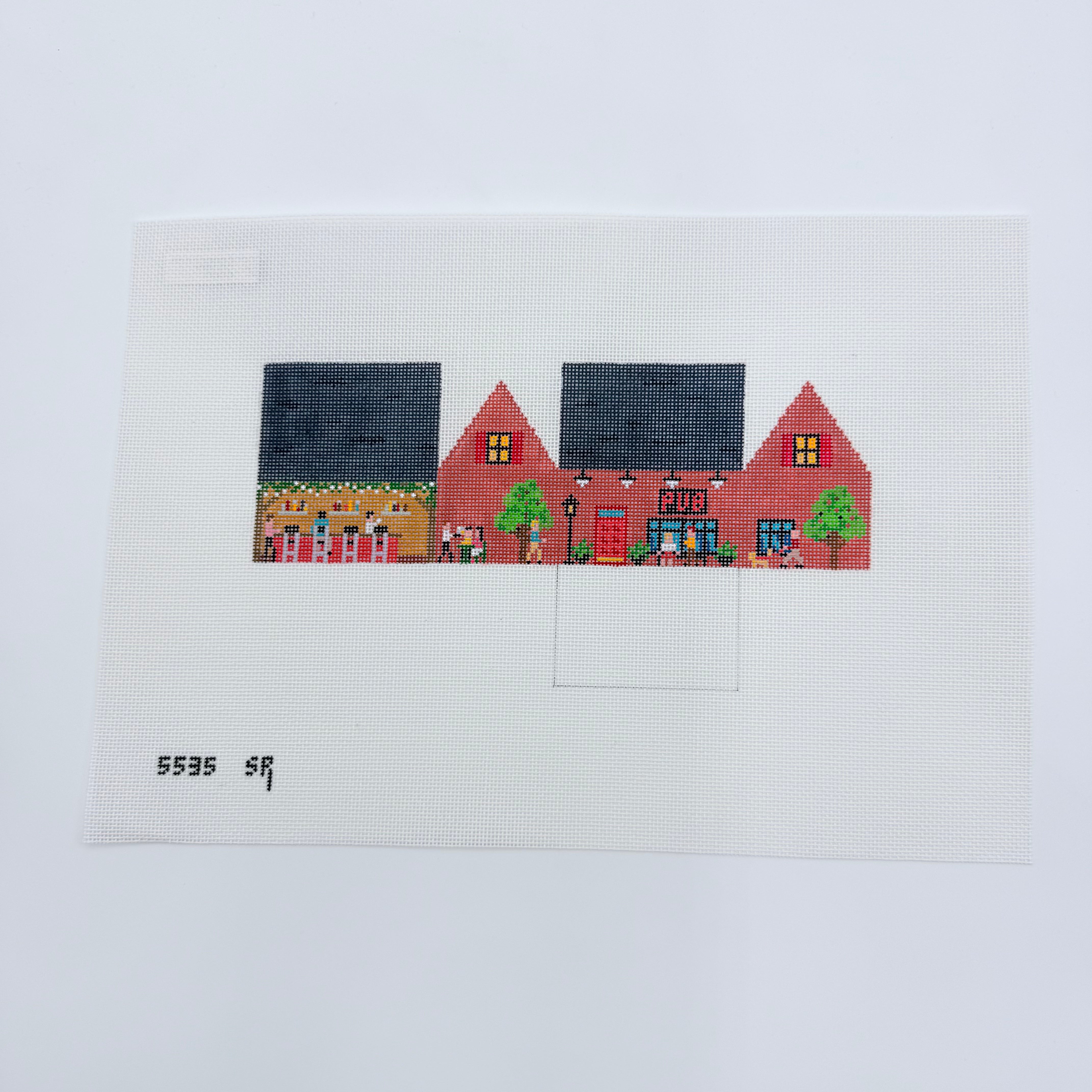 3D Pub Mini House Canvas - KC Needlepoint