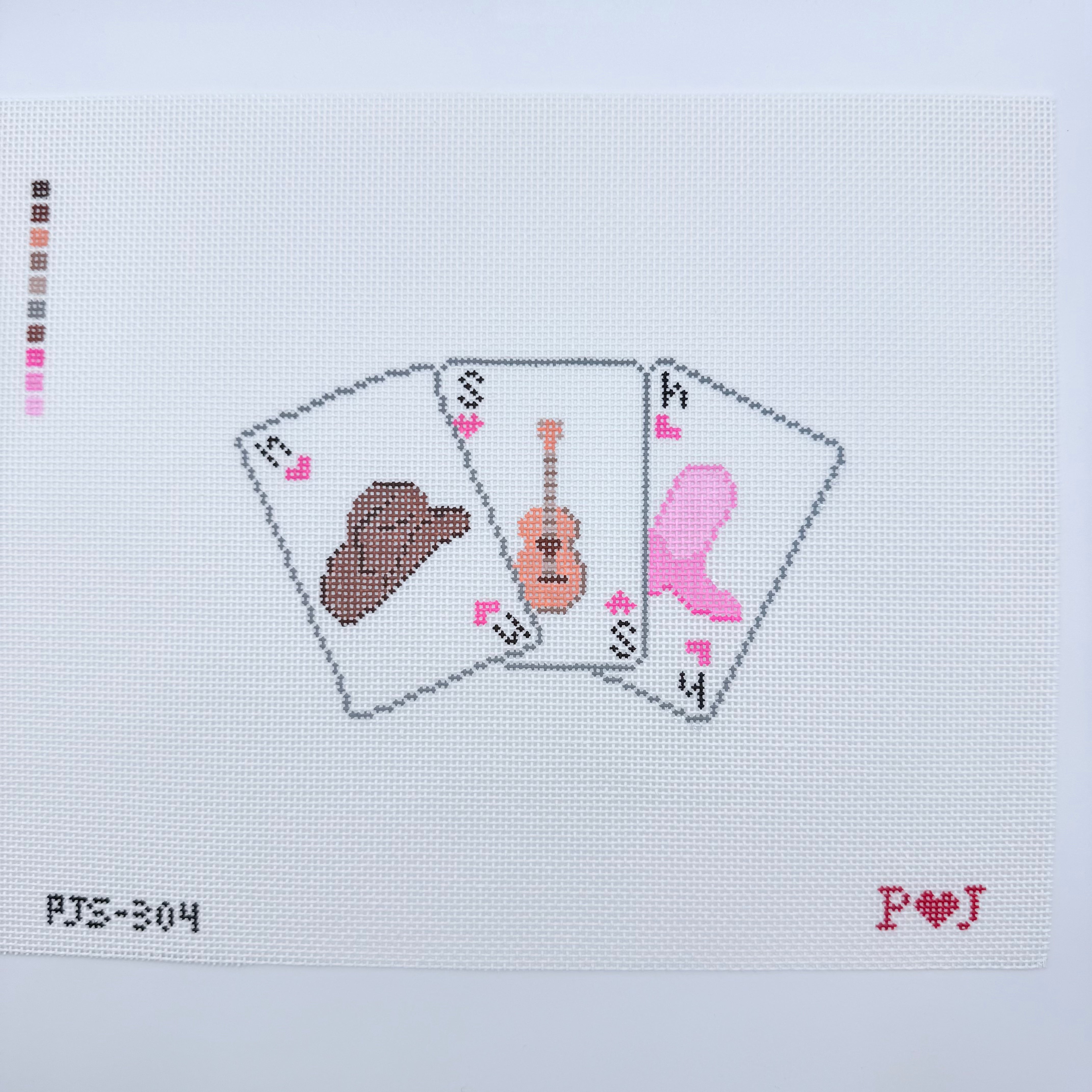 Nashville Playing Cards Canvas - KC Needlepoint