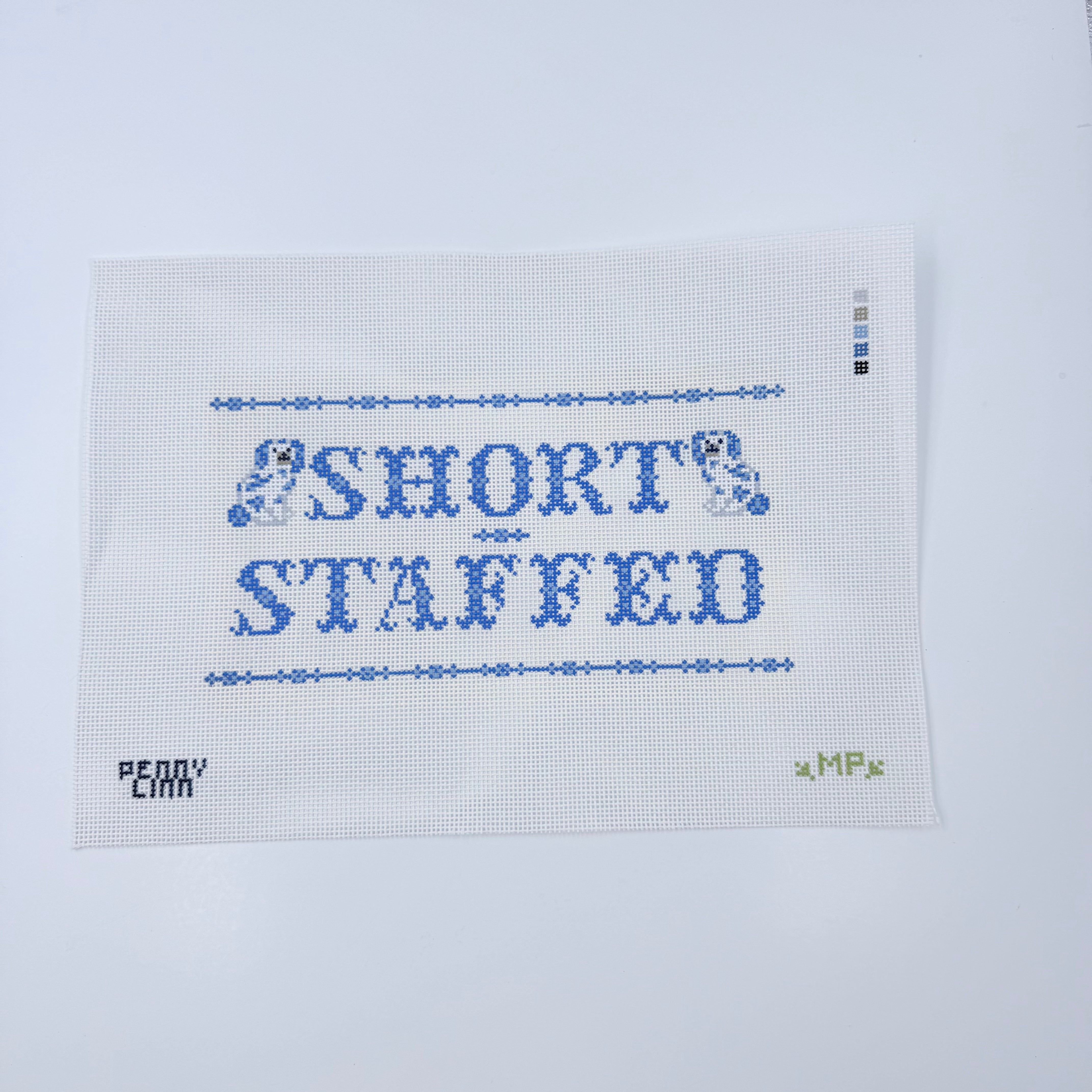 Short Staffed Canvas - KC Needlepoint