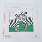 Two Zebras Canvas - KC Needlepoint