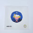 Away in a Manger Round Canvas - KC Needlepoint
