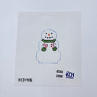 Snowman with Candy Canes Canvas - KC Needlepoint