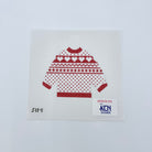 Red Hearts Pullover Needlepoint Canvas - KC Needlepoint