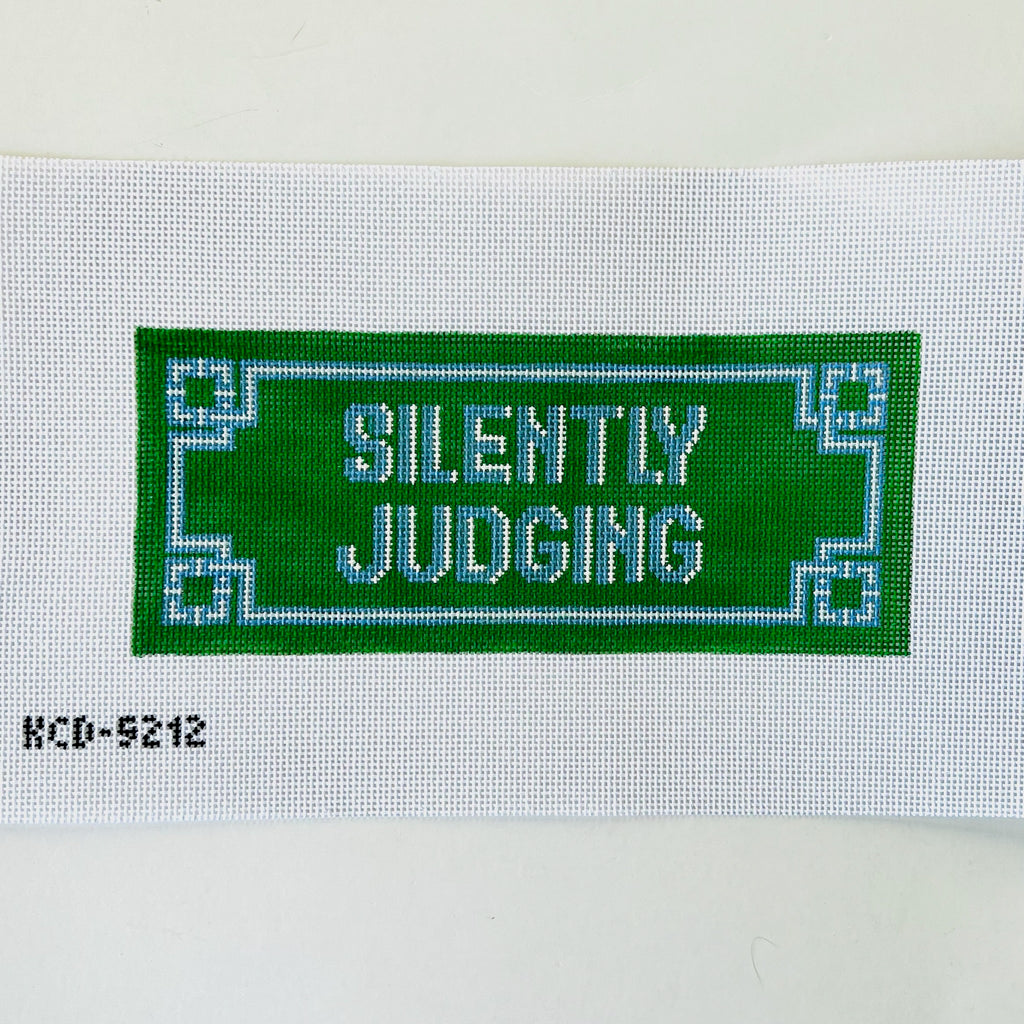 Silently Judging Canvas - KC Needlepoint