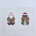 Checker Coat Santa Two Sided Canvas - KC Needlepoint