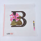 B Begonia Needlepoint Canvas - KC Needlepoint