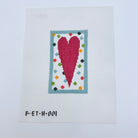 Polka Dot Heart Canvas - KC Needlepoint