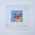 Strawberry Mask Needlepoint Canvas - KC Needlepoint