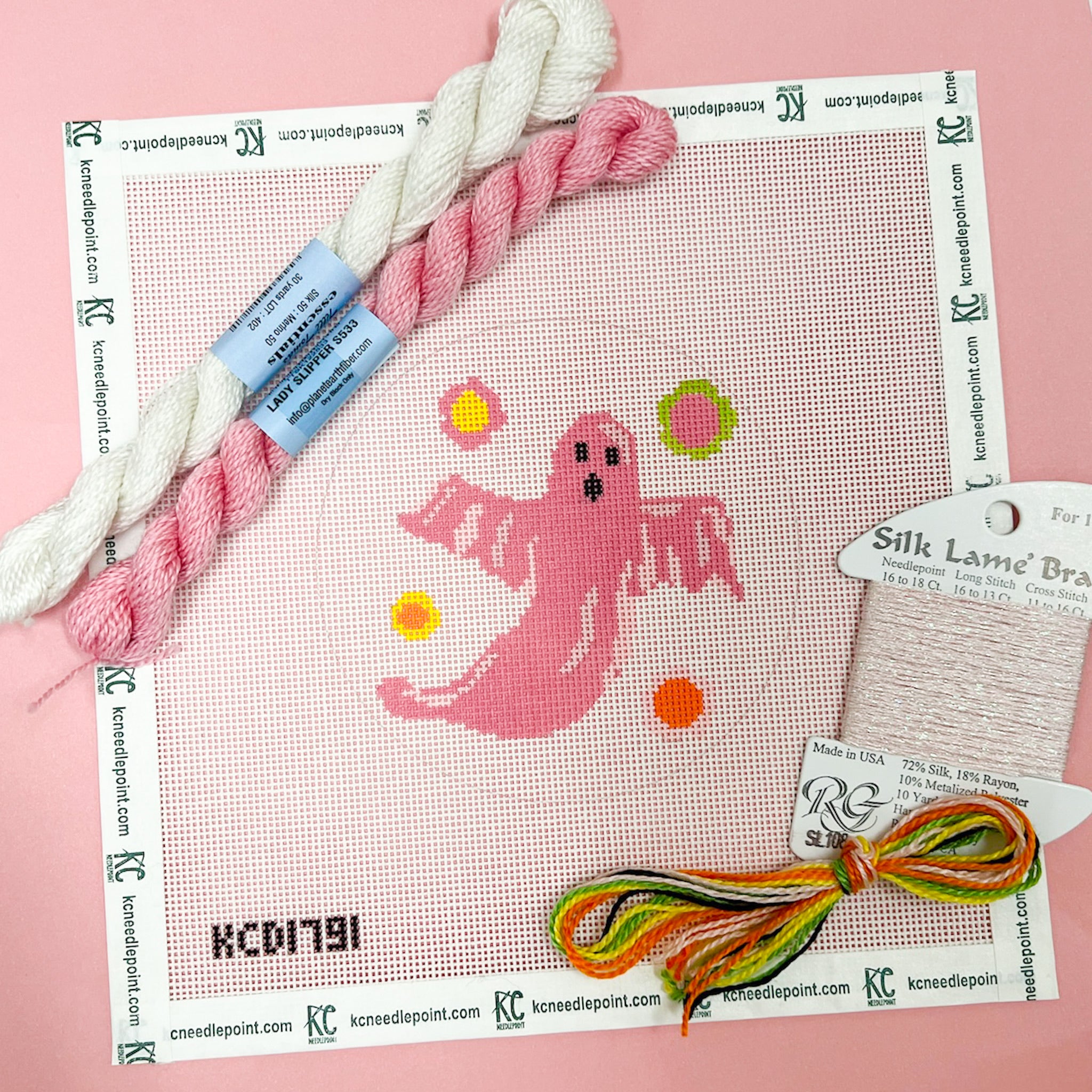 Groovy Ghost Kit - KC Needlepoint