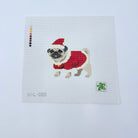 Santa Pug Canvas - KC Needlepoint