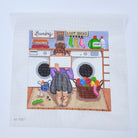 Stitching Girl Laundry Needlepoint Canvas - KC Needlepoint
