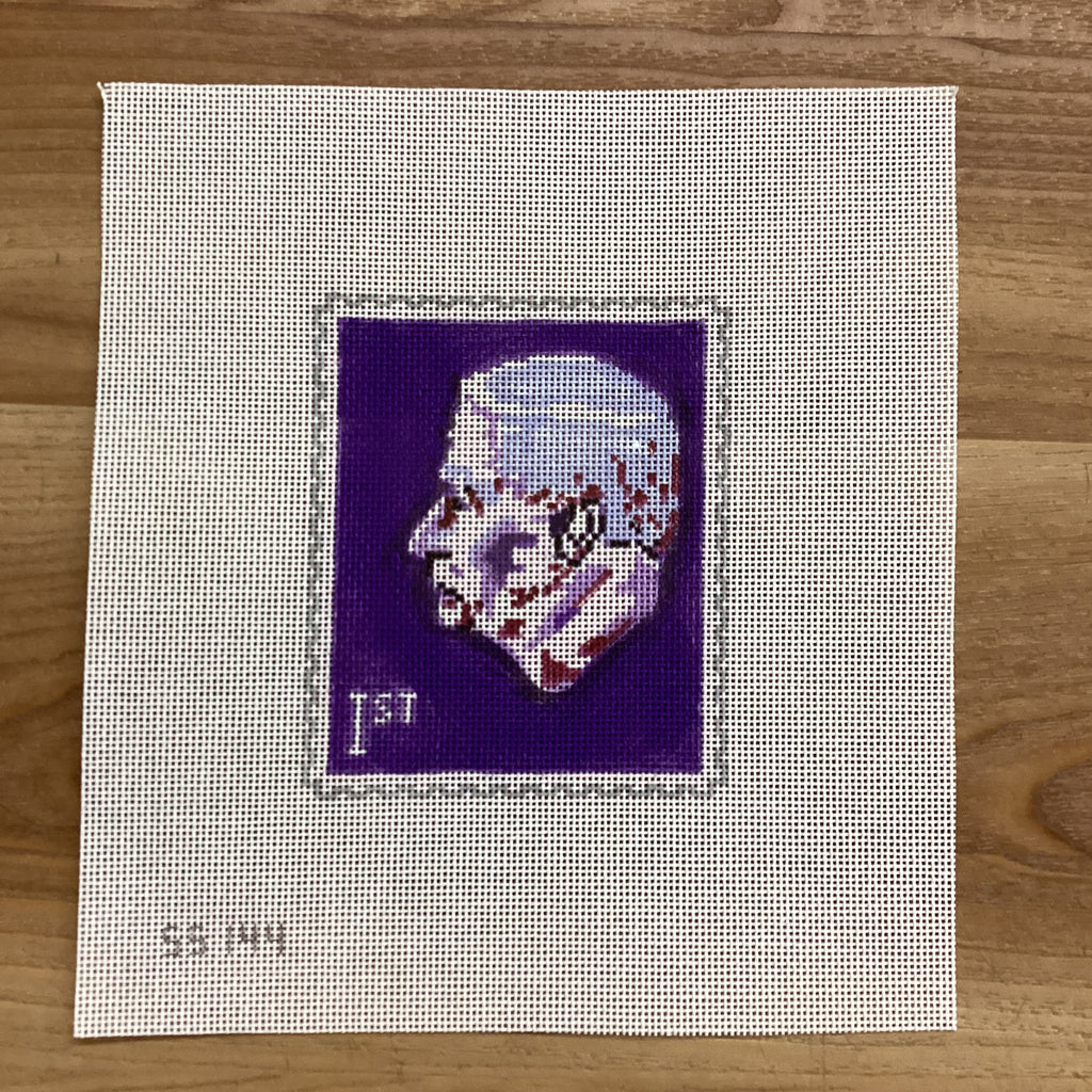King Charles Stamp Canvas - KC Needlepoint