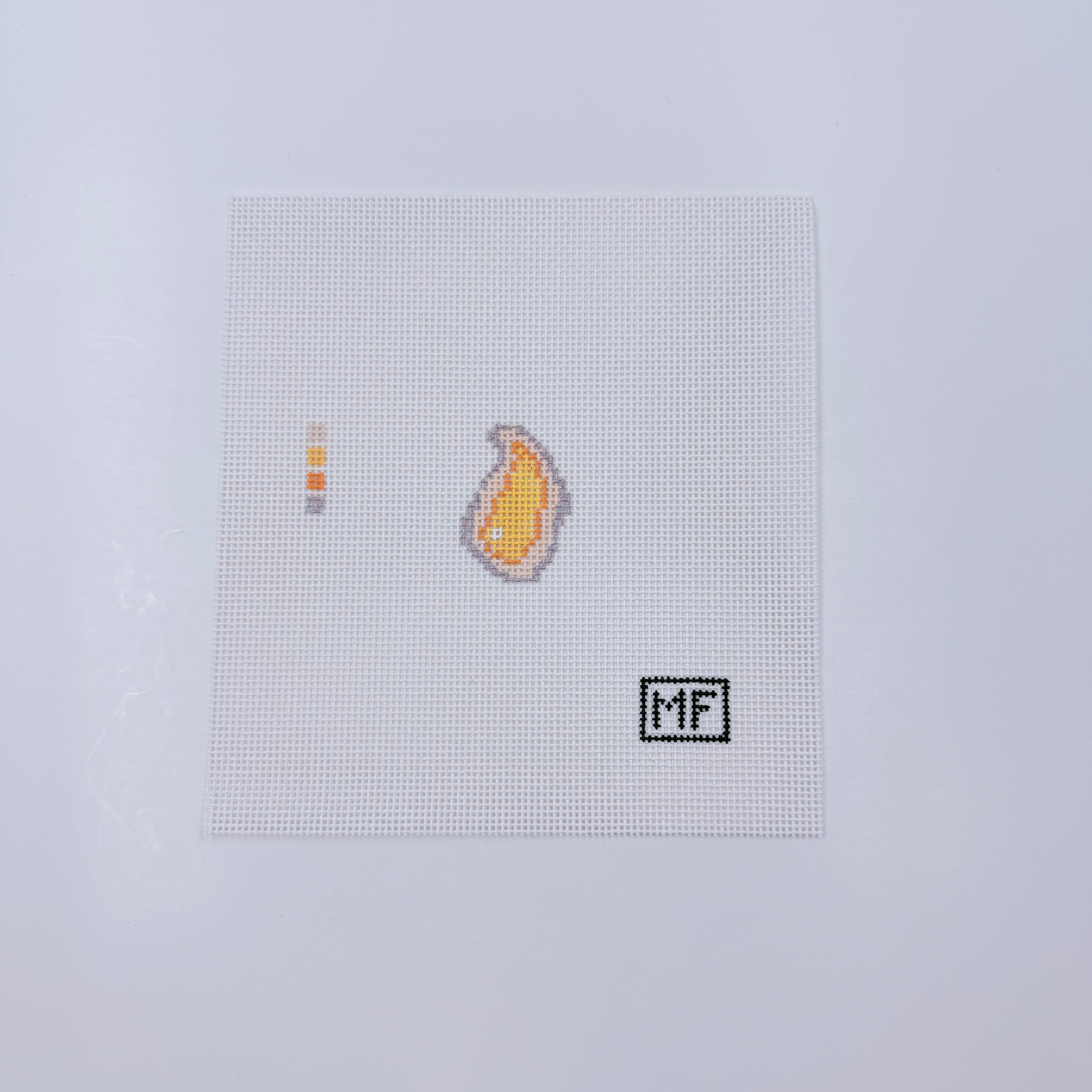 Oyster Mini Canvas - KC Needlepoint