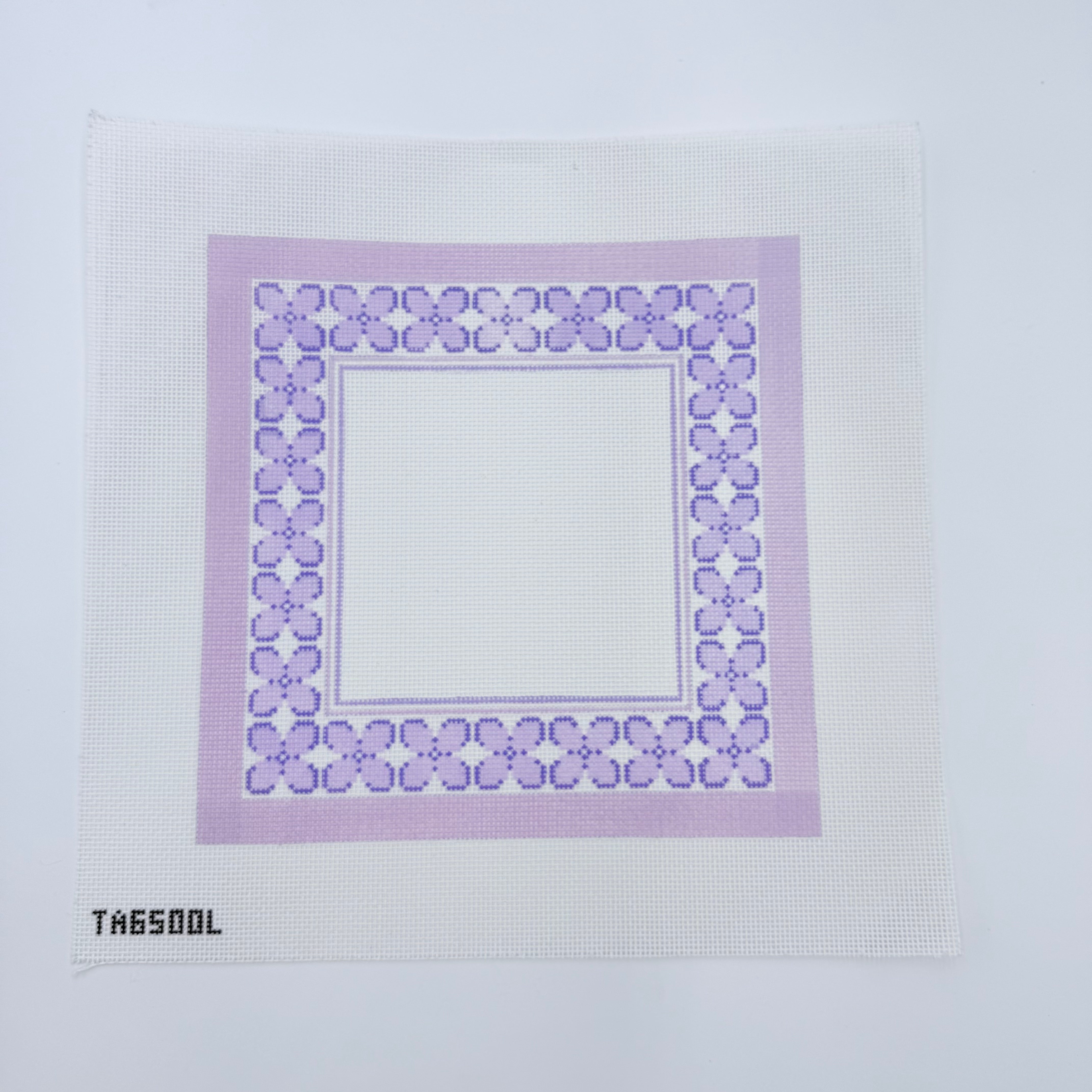 Hydrangea Frame Canvas - KC Needlepoint