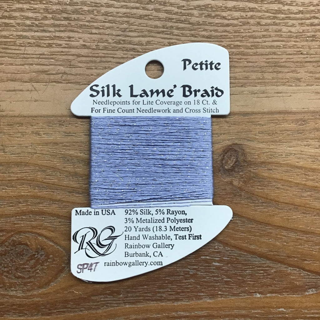 Petite Silk Lamé Braid SP47 Lavender Blue - KC Needlepoint