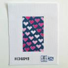 Hearts Eyeglass Case Insert Canvas - KC Needlepoint