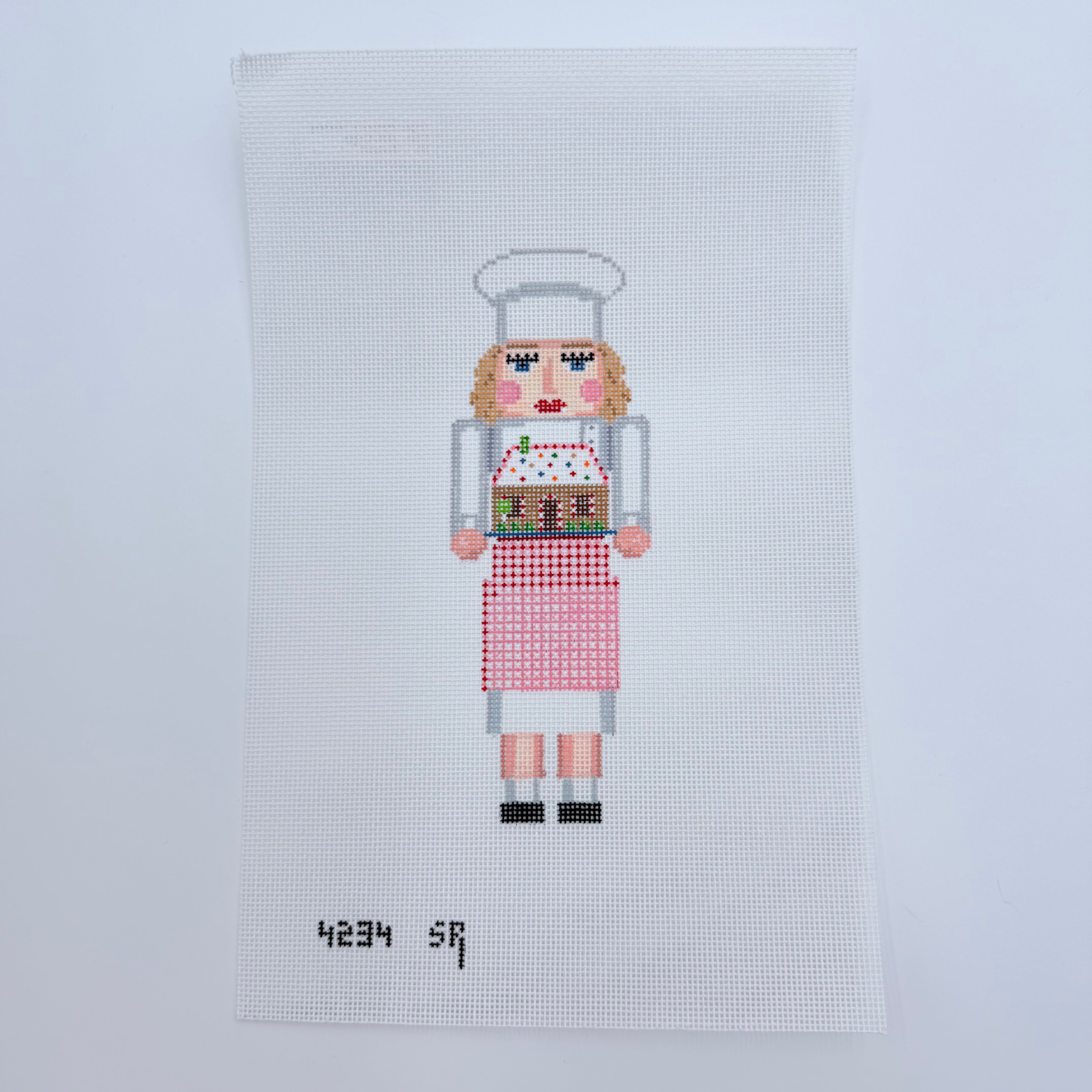 Lady Chef Nutcracker Canvas - KC Needlepoint