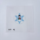 Snowman Snowflake Round Canvas - KC Needlepoint