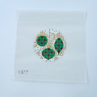 Green Ornaments Canvas - KC Needlepoint