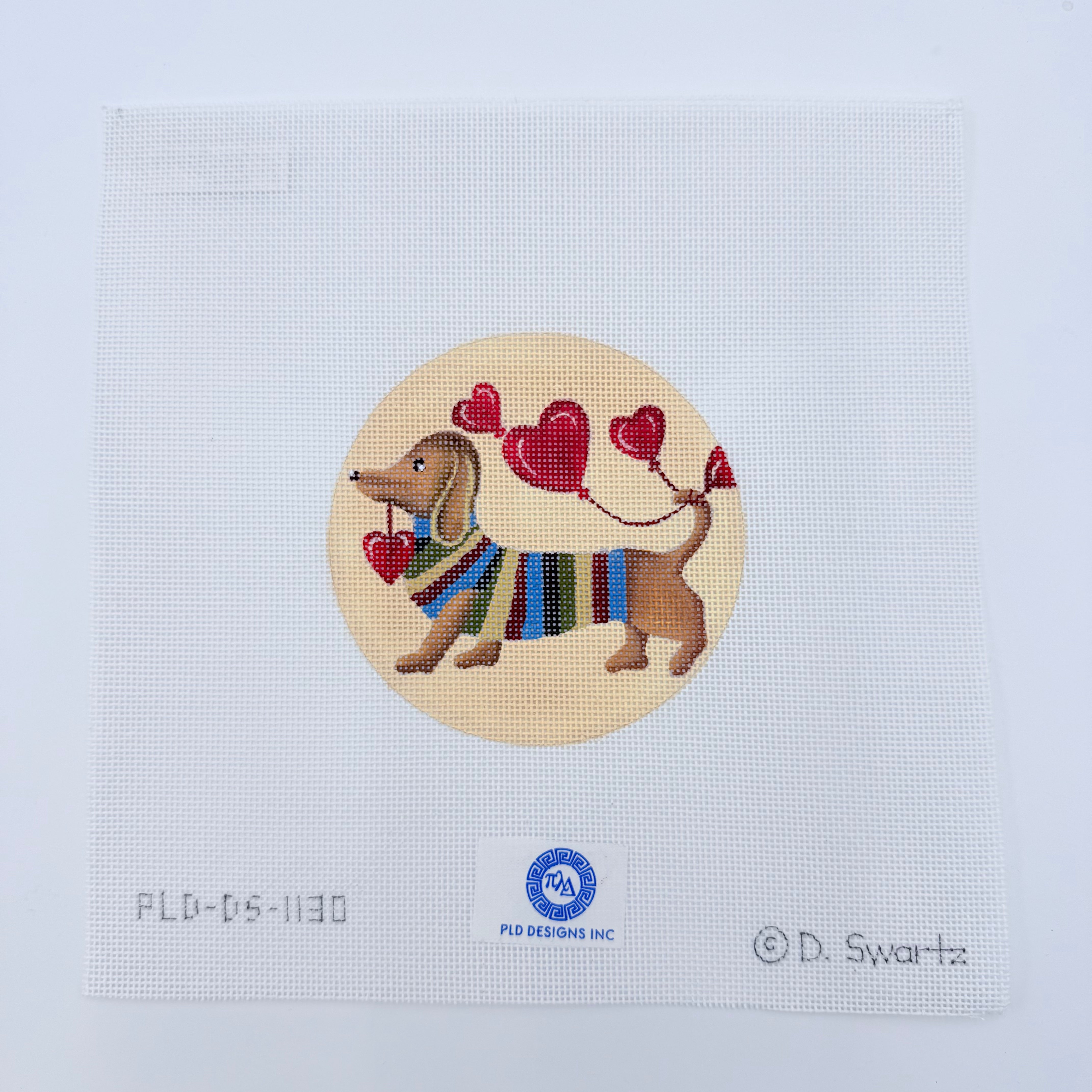 Collection D'Art Kreuzstichkissen 'Ornament - Vögel', 40x40 Cm, Vorgezeichnet, Mit Garn & Nadel