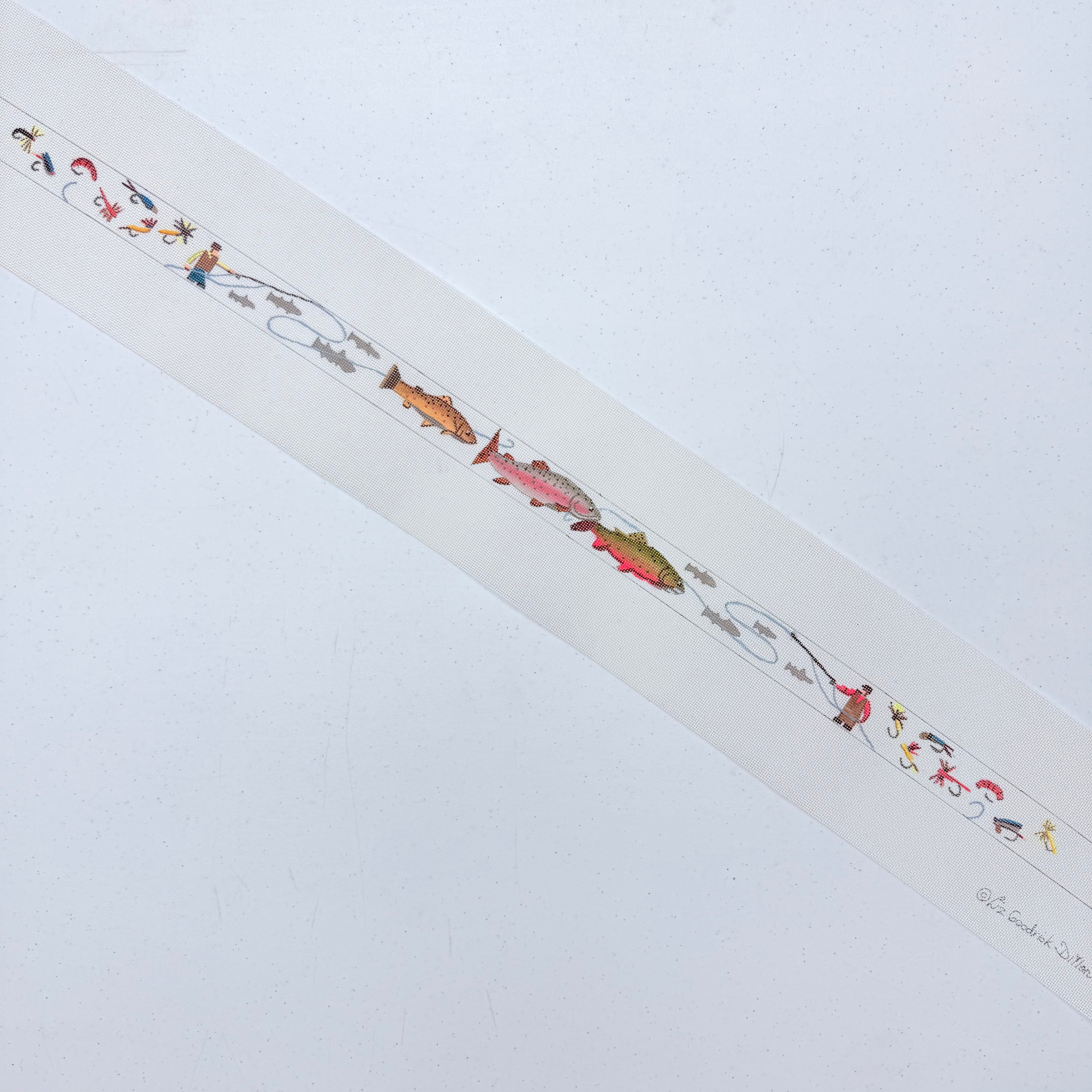 Fishing Belt Canvas - KC Needlepoint