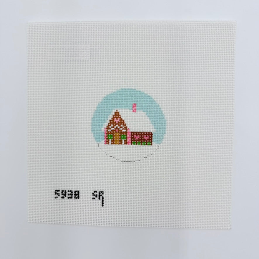 Gingerbread House Canvas - KC Needlepoint