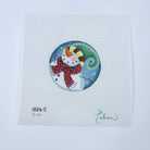 Curly Snowman 2 Round - KC Needlepoint