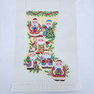 Santas with Holly Stocking 7345 - KC Needlepoint