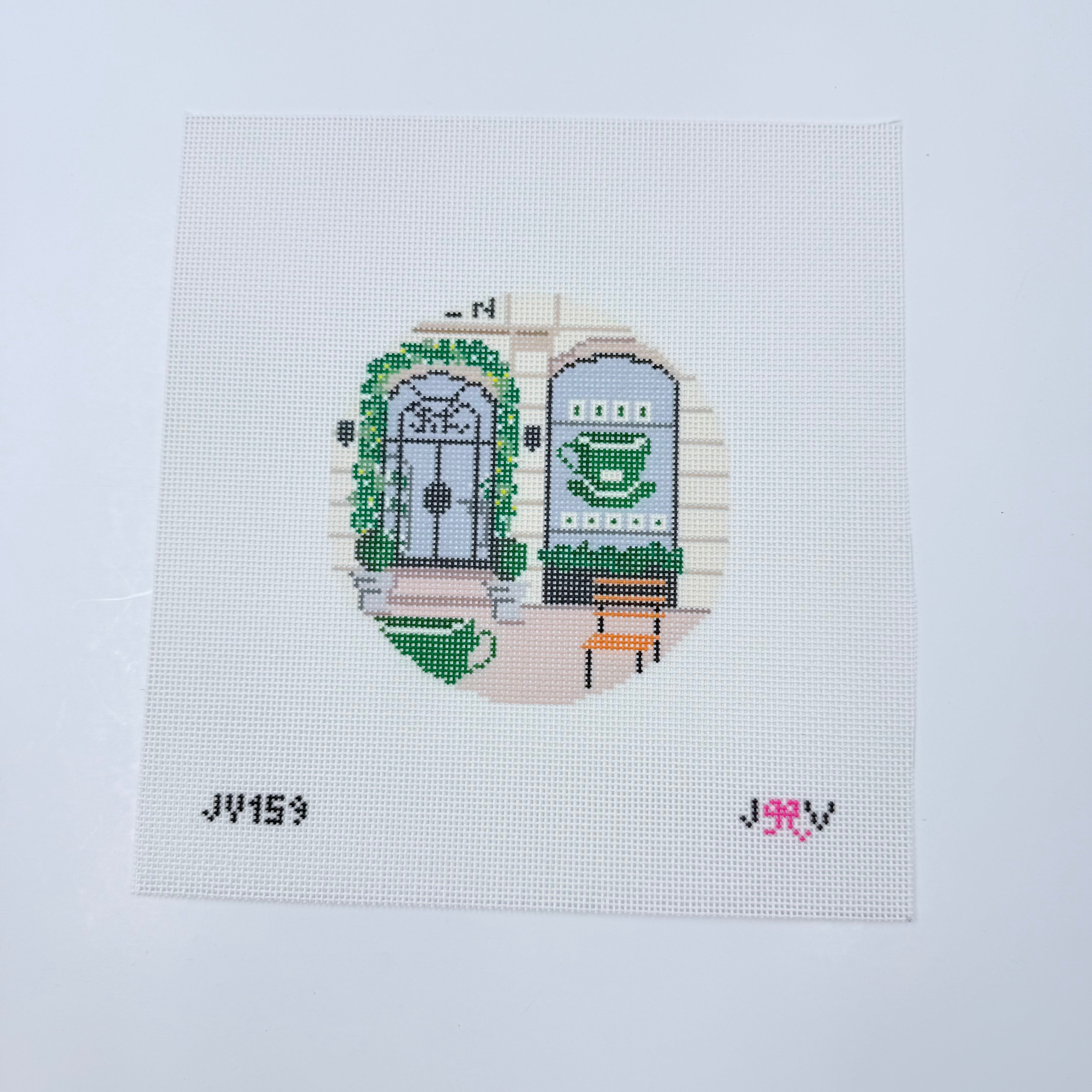 Coffee Shop Canvas - KC Needlepoint