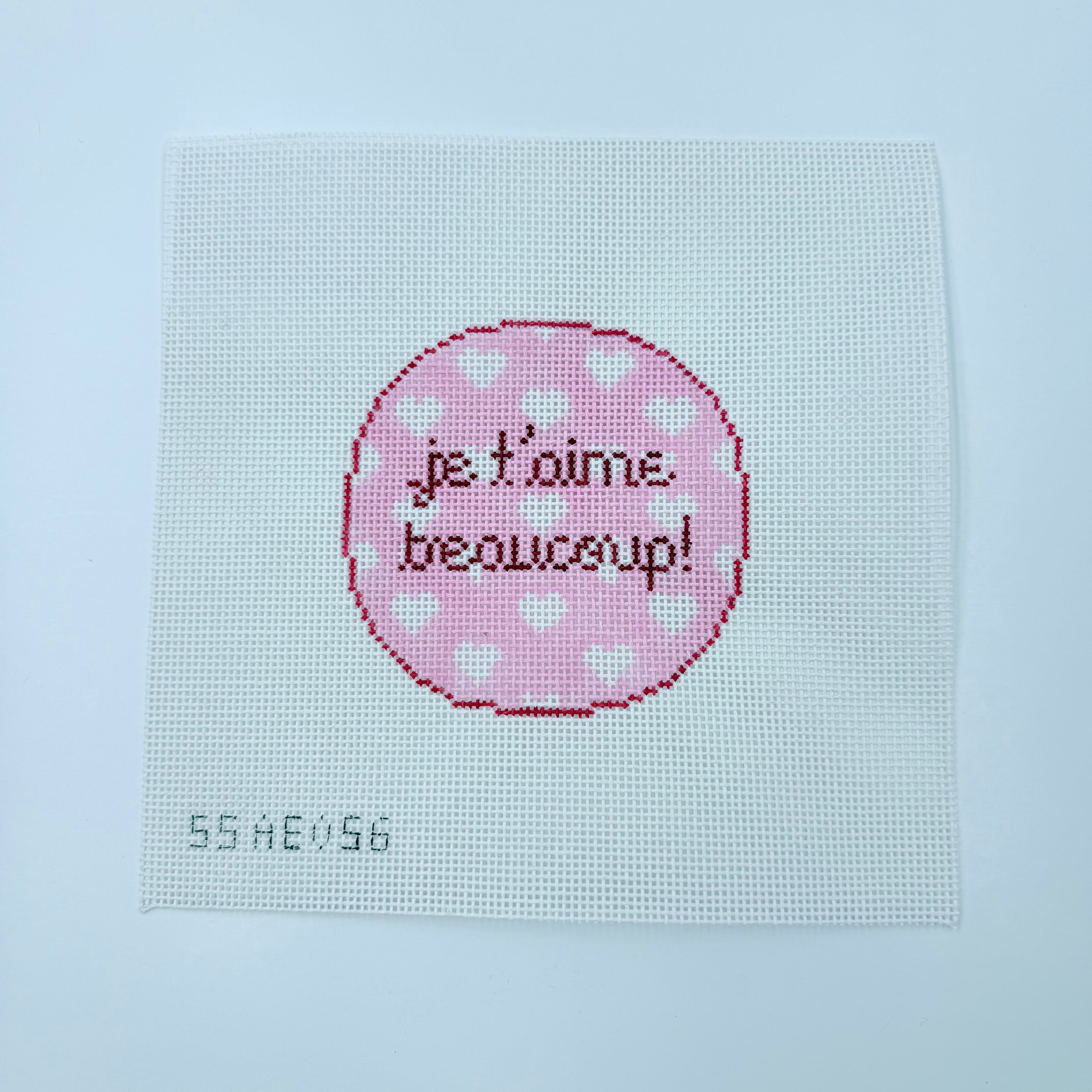 Je T'aime Beaucoup Canvas - KC Needlepoint