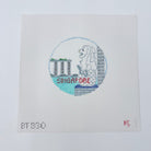 Singapore Travel Round Canvas - KC Needlepoint