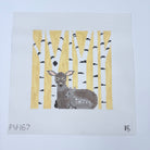 Deer in Birch Trees Pillow Canvas - KC Needlepoint