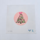 Pink Bow Tree on Pink Canvas - KC Needlepoint