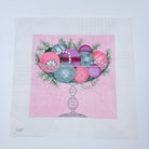 Ornaments in Crystal Dish Canvas - KC Needlepoint