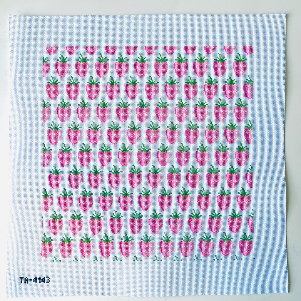 Strawberry Needlepoint Canvas - KC Needlepoint