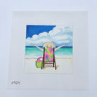 At the Beach Canvas - KC Needlepoint