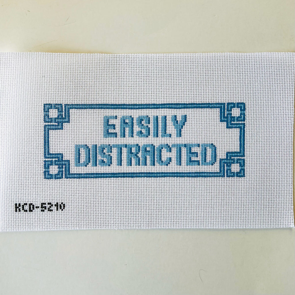 Easily Distracted Canvas - KC Needlepoint